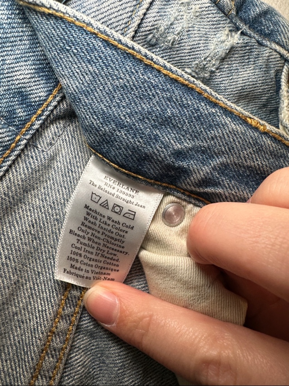 Everlane Women's The Relaxed Straight Fit Jeans - Picture 8 of 8